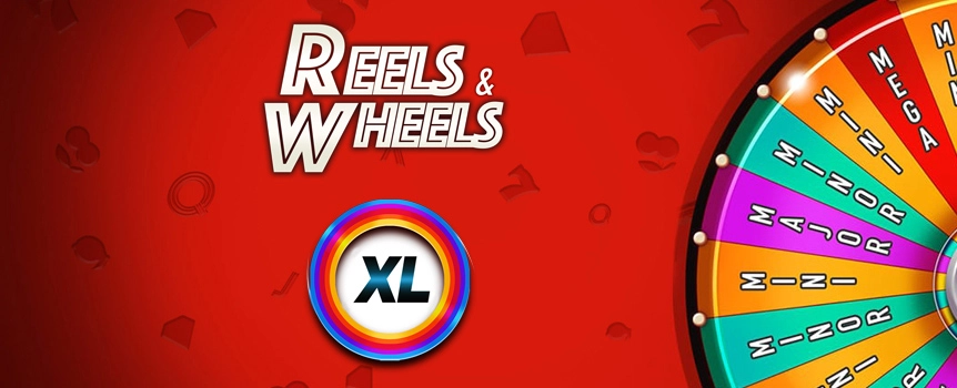 Get ready for Reels and Wheels XL! This thrilling game boasts 5 reels and 20 lines, offering you more ways to win than ever before. Experience the excitement of the free spin; you can win 12 free spins with random multipliers of up to x10. Reels & Wheels XL gives you the chance to win one of five jackpots, or 500x your bet multiplier on the bonus wheel feature, the giant spinning wheel that could be your ticket to a huge Vegas jackpot. So, whether you're playing on desktop or mobile, playing with crypto, or playing for free in practice mode, give Reels and Wheels XL a go today!